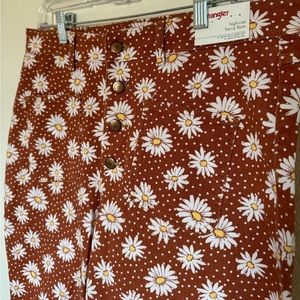Wrangler NWT High Rise Folklore Daisy Flare Jeans - Size 14